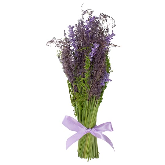 34808686 Lavender Artificial Springtime Bouquet, Purple & Green - 12 in.